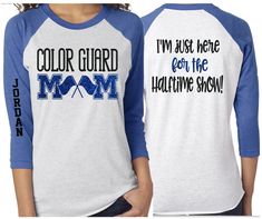 Glitter Color Guard Mom shirt | Band Shirt | 3/4 Sleeve Raglan | Custo – Gavin's Allye Designs Color Guard Memes, Color Guard Mom, Color Guard Quotes, Color Guard Shirts, Band Mom Shirts, Colour Guard, Band Jokes, Band Mom, Dance Shirts