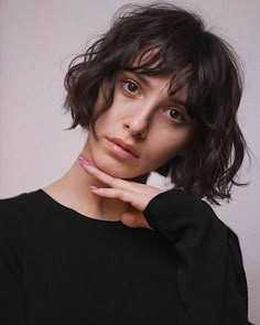 Short Hair Fringe, Wavy Bangs, Short Wavy Haircuts, Short Wavy Bob, French Bob, Bob Haircut With Bangs, Bob Hairstyles With Bangs, Cool Short Hairstyles, Wavy Haircuts