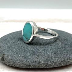 Simple Turquoise Ring Oval Turquoise Flat Ring Modern | Etsy Minimalist Turquoise Gemstone Ring, Gift Turquoise Oval Cabochon Ring, Minimalist Oval Turquoise Gemstone Ring, Minimalist Oval Turquoise Ring, Minimalist Turquoise Oval Ring, Flat Ring, Solitaire Rings, Turquoise Rings, Ring Oval