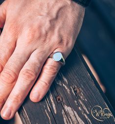 Features: Made to order for you Handmade item Can be personalized Free engraving Lifetime warranty Oval Signet Ring, Local Jewelry, Recycled Silver, Signet Ring, Solid 925 Sterling Silver, Wooden Boxes, Semiprecious Stones, Precious Stones, Semi Precious