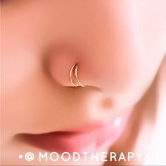 20g; Standard 0.8mm Diameter Available In 925 Sterling Silver, 14k Yellow Gold, & 14k Rose Gold Filled (Not Plated; Will Not Tarnish Or Discolor Skin) *Super Adorable Crescent Moon Nose Hoop Requiring Only Single Piercing To Wear. Designed To Give The Illusion Of Having 2 Piercings When Only One Is Needed -100% Handcrafted; Incredibly Unique & Fun -Fake Double Nose Ring For Pierced Nose -Hypoallergenic; Lead & Nickel Free -Perfect For Sensitive Skin -Dainty, Minimalist, Super Lightweight & Comfo Double Hoop Nose Ring, Boho Nose Ring, 2 Piercings, Double Nose Ring, Single Piercing, Hoop Nose Ring, Pierced Nose, Nose Rings Hoop, Nose Hoop