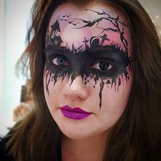 Kids Face Painting Easy, Facepaint Halloween, Facepainting Halloween, Face Paint Designs, Halloween Face Painting, Halloween Face Paint