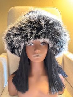 This beautiful incredibly soft faux fur hat is a must have for the fall and winter season.It is stylish and warm and can be dressed up or down. The head circumference of the hat is about 22-23inches (56-58cm) so almost everyone should fit :)  The hat is made out of Vegan Fur and is super soft and fluffy:) For any different color requests please send me an email:) Winter Brimmed Hat In Faux Fur, Brimmed Faux Fur Hat For Winter, Adjustable Winter Hat With Feather Trim, Fluffy Faux Fur Wide Brim Hat, Faux Fur Hat With Short Brim, Faux Fur Trimmed Hat With Short Brim, Faux Fur Hats With Short Brim, Faux Fur Trim Hat With Short Brim, Winter Faux Fur Bucket Hat