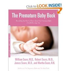 the premature baby book is shown in this image