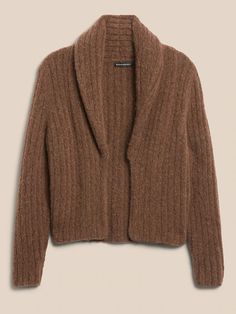 Fall Cable Knit Sweater Coat With Shawl Collar, Fall Mohair V-neck Outerwear, Cozy Shawl Collar Sweater For Fall, Mohair V-neck Outerwear For Fall, V-neck Mohair Outerwear For Fall, Cozy Wool Cardigan With Shawl Collar, Cozy Shawl Collar Winter Sweater, Soft Knit Alpaca Cardigan For Fall, Cozy Knit Sweater With Shawl Collar