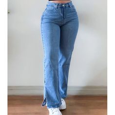 ADVBRIDGE High Waist Straight Leg Jeans Women Slim Cigarette Pants Y2k streetwear Vintage Trousers Dongdaemun Korean Style Pants Korean Style Pants, Straight Leg Jeans Women, High Waist Straight Leg Jeans, Pants Y2k, Army Boots, Vintage Trousers, Womens Mary Janes, Y2k Streetwear, Beige Shoes