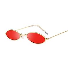 Sunglasses - Retro Oval Sunglasses For Women Vintage HipHop Glasses Retro Sunglass For Women Red Sunglasses Men, Small Oval Sunglasses, Vintage Hiphop, Specs Frame, Cat Eye Colors, Small Sunglasses, Vintage Hip Hop, Red Sunglasses, Spectacles Frames