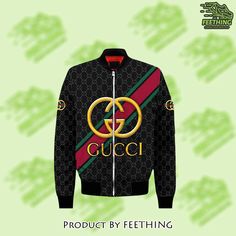 Our unique Gucci golden logo bomber jacket clothing outfit for men women - ft-bj3d-513343 will brighten up your entire body and take your fashion style to the next level. Choose your size and get ready to hear all the compliments from friends and family and from Outfit For Men, Golden Logo, New Pins, Knit Cuff, Jacket Outfits, Next Level, Bomber Jacket, The Next, Gucci