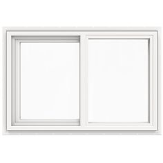 an open white window on a white background