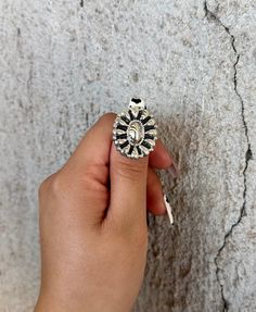 This lovely piece is a must have for any silver lover. Made entirely of .925 sterling silver it will stand out among any jewelry like no other. Native American Jewelry, Cluster Ring, Must Haves, Ring Size, 925 Sterling Silver, Sterling Silver, Ring, Silver, Native American Jewellery