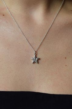 Where celestial elegance meets impeccable craftsmanship, our Star charm exudes luxury and sophistication, ensuring it remains a cherished piece for years to come. Material : 925 sterling silver Height : 15 mm Thickness : 3 mm Cute Necklaces Silver, Silver Star Jewelry, Cute Silver Jewelry, Sliver Necklace, Pretty Jewelry Necklaces, Star Necklace Silver