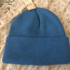 Vintage Beanie Hat. Nwt Men/Women Color Blue. One Size Fits All. Stretch Acrylic Bundle With Other Items And Save. Blue Beanie For Fall, Adjustable Light Blue Winter Hat, Blue Winter Beanie Cap, Blue Casual Beanie One Size, Blue Casual Beanie One Size Fits Most, Casual Blue Beanie, One Size Fits Most, Blue Casual Beanie For Cold Weather, Blue Casual Beanie, Casual Adjustable Blue Beanie