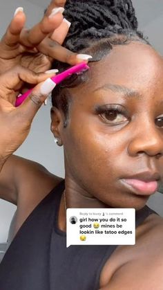 Detailed Edges Tutorial😆😆 #art #artist #edgestutorial #ukhairstylist #softlocs #hair #edges Edges Tutorial, Black Hair Protective Styles, Hair Edges, Black Ponytail Hairstyles, Short Locs Hairstyles, Edges Hair