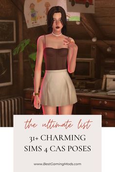 the ultimate list for charming sims 4 cas poses