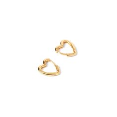 Create a unique stack with our cute heart shaped Sweetheart Hoops! The perfect simple yet stunning huggie pair of earrings for a paired back everyday look with a loving twist.  Available in Small & Large 14k Gold Plated (1 Micron Plating)  Sterling Silver Base  E-coating for a premium finish  Lead & Nickel Free Trendy Huggie Heart Earrings For Valentine's Day, Trendy Huggie Earrings For Valentine's Day, Trendy Huggie Heart Earrings With Heart Charm, Double Heart Huggie Earrings, Everyday Double Heart Huggie Earrings, Minimalist Heart Shaped Huggie Earrings For Everyday, Everyday Heart Charm Huggie Earrings, Minimalist Heart-shaped Huggie Earrings For Everyday, Everyday Minimalist Heart Huggie Earrings