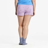 Drift off in our softest-ever sleep shorts. The buttery soft jersey fabric and casual, free-flowing fit will keep you cool and comfortable while you catch your zzz's, while printed graphics bring the good vibes to breakfast and beyond. 95% Rayon / 5% Spandex. 6.49 oz. Buttery soft rayon/spandex jersey feels cool to the touch and drapes well for ultimate comfort. Elastic encased waist band with Life Is Good® printed woven drawcord. Small side vent for added detail. All over print. 3" inseam Impor Comfortable Pajama Shorts For Spring Sleepover, Casual Relaxed Fit Sleepwear, Comfortable Cotton Pajama Shorts, Comfortable Lounging Pajama Shorts, Comfortable Cotton Sleepwear, Short Length, Comfortable Cotton Sleepwear In Short Length, Comfortable Cotton Sleepwear Short Length, Casual Cotton Pajama Shorts For Sleep, Casual Sleepwear With Elastic Waistband In Short Length