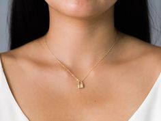 "Dainty lock necklace! The pendant is made of gold vermeil, which is heavy gold plating over sterling silver. Pair it with your favorite outfit! Layer with other necklaces, by or wear itself for a pop! . . . . . . . . . . . . . . . . . . . . . . . . . . . . . . . . . . . . . . . . . . NECKLACE + Length: 16\" + 2\" extender + Vermeil (18k gold plating over sterling silver) -or- sterling silver lock pendant: 8mm x 11mm + 14k gold filled -or- sterling silver chain, spring clasp, & findings LAYE Elegant Everyday Necklaces With Lock Detail, Elegant Lock Necklace For Anniversary, Gold Chain Necklace With Lock For Gift, Gold Necklaces With Lock For Anniversary, Elegant Lock Necklace For Gift, Elegant Necklace With Lock Detail As Gift, Elegant Necklace With Lock Detail For Gift, Everyday Gold Lock Jewelry, Gold Lock Necklace As Gift