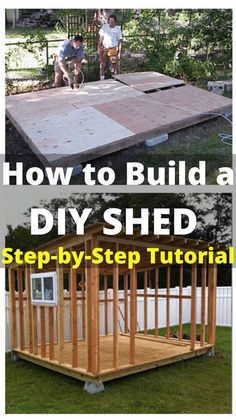 how to build a DIY shed tutorial How To Build A Shed Cheap Easy Diy, Diy Shed Cheap Easy, Cheap Storage Sheds, Garage Extension, Shed Plans 12x16