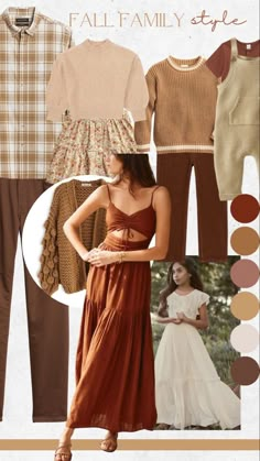 Fall family photo shoot outfit ideas for 2023 Mauve Family Photo Outfits, Outfit Palette, Family Portraits What To Wear, Fall Family Photo Shoot, Photo Shoot Outfit Ideas, Shoot Outfit Ideas, 2023 Fall Fashion, Fall Minis