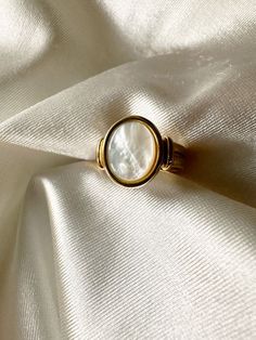 Rings are the perfect way to elevate the look of your everyday outfits. The Tessa Moonstone Ring is our elegant and timeless. Shop beautiful, hypoallergenic, and tarnish-free jewelry at Lumini Jewelry, based in Los Angeles. Elegant Formal Moonstone Rings, Elegant Moonstone Rings For Formal Occasions, Elegant Gold Crystal Ring With Polished Finish, Timeless Gold Moonstone Ring With Polished Finish, Luxury White Moonstone Promise Ring, Timeless Gold Polished Moonstone Ring, Elegant White Gemstone Signet Ring, Luxury Gold Rings With Moonstone, Elegant Stainless Steel Signet Ring For Anniversary