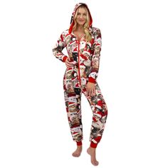 PRICES MAY VARY. 100% Polyester Imported Zipper closure Machine Wash COMPLETE FESTIVE SET: Adults Cute Cat Print Christmas Hooded Pajamas includes a comfy and fun hooded Pajamas featuring an adorable 3D cute kitten print pattern, convenient 2 side pockets, and loose silhouette, providing both comfort and style.perfect for embracing the Holiday atmosphere during Christmas. HIGH-QUALITY MATERIAL: Crafted from 100% polyester, this Adults Loose Christmas Hooded Pajamas is made from high-quality mate Holiday Jumpsuit Outfit, Christmas Pajamas For Couples, Pajamas For Couples, Adult Christmas Pajamas, Holiday Jumpsuit, Pajama Outfit, Christmas Onesie, Matching Christmas Pajamas, Onesie Pajamas