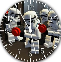 a clock with star wars characters on it