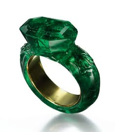 Jewelry Auction, Put A Ring On It, Fabulous Jewelry, Emerald Jewelry, Emerald Gemstone, Gorgeous Jewelry, Emerald Ring, Bling Bling, Gold Bands