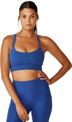 Chase your all at the gym or busy days running around in the women's Beyond Yoga PowerBeyond Strive Longline bra. Quick-dry performance  support and strategic mesh combine take on high-powered cardio. Workout Outfits, Longline Bra, Beyond Yoga, Marine Blue, At The Gym, Rei Co-op, Yoga Women, Long A Line, The Gym