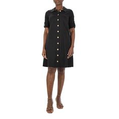 The mod-inspired look of this women's Nina Leonard shirt dress is a fun choice for any occasion. Plus, it has pockets! The mod-inspired look of this women's Nina Leonard shirt dress is a fun choice for any occasion. Plus, it has pockets!Finding the perfect fit and size for women's clothing requires basic measurements of your chest, waist, hips and inseam. Use this guide to learn more about sizing and everything Kohl's has to offer in women's fashion. Button front Roll-tab short sleeves 2 pockets Shirt Dress Styling, Dress Styling, Dress Guide, Button Dress, Clothing Size Chart, Womens Clothing Sizes, Gender Female, Age Group, Women's Clothing