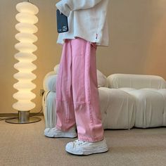 Experience the ultimate comfort with our Solid Pink Vintage Pants! Crafted with premium materials, these pants feature a button fly closure, a mid-rise waist, and a straight fit for all-day comfort. DETAILSMaterial: OtherClosure Type: Button FlyWaist Type: MIDFit Type: STRAIGHT Casual Pink Cotton Cargo Pants, Pink Casual Cargo Pants, Pink Straight Leg Casual Cargo Pants, Casual Pink Straight Leg Cargo Pants, Pink Straight Leg Cargo Pants For Streetwear, Pink Wide Leg Cotton Pants With Pockets, Pink Cotton Wide Leg Pants With Pockets, Spring Streetwear Straight Leg Chinos, Straight Leg Chinos For Spring Streetwear