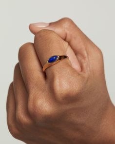 STONE: Natural Lapis lazuli RING WIDTH: 5 mm Weight: 2.95 g   *GemStones may slightly vary in tone due to their natural origin Stamp Ring, Thomas Sabo Ring, Thomas Sabo Bracelet, Tanzanite Earrings, Blue Topaz Bracelet, Stamped Rings, Lapis Lazuli Ring, Onyx Bracelet, White Gold Necklaces