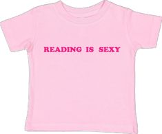 Pink Tee, Pink Shirt, Original Design, Cotton Tee, Original Designs, Screen Printing, Print Design, Glitter, Reading