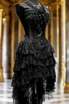 Shrine of Hollywood PARIS CABARET DRESS - BLACK TAFFETA black cabaret dress Dresses taffeta Black Rococo Dress, Brocade Corset Top, Ethereal Goth, Cabaret Dress, Paris Cabaret, Masquerade Ball Dresses, Brocade Corset, Halloween Fits, Victorian Corset