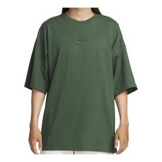 Nike Oversized T-shirt 'Green' FB9767-323 Oversized Nike Cotton T-shirt, Nike Green T-shirt For Streetwear, Nike Oversized T-shirt For Streetwear, Nike Oversized Crew Neck T-shirt, Green Nike Crew Neck T-shirt, Nike Cotton Oversized Tops, Nike Green Relaxed Fit Top, Nike Oversized Cotton T-shirt, Nike Oversized Short Sleeve Tops