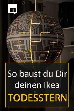 an image of a globe with the words, so baust du dir deien ikea