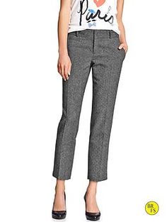 Factory Ryan-Fit Slim Ankle Trouser Chic Workwear Pants With Zip Fly, Fall Workwear Bottoms With Zip Fly, Cropped Leg Workwear Bottoms With Zip Fly, Cropped Leg Bottoms With Zip Fly For Work, Chic Cropped Leg Dress Pants For Office, Chic Cropped Leg Dress Pants For Fall, Chic Cropped Dress Pants For Fall, Office Pants Cropped Leg For Fall, Office Cropped Leg Pants For Fall