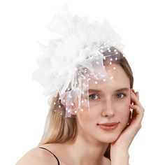 PRICES MAY VARY. Vintage Style: This fascinator hat embodies the timeless elegance of vintage fashion, making it perfect for party fascinators, Kentucky Derby fascinators, or fascinator hats, and its classic design is ideal for any formal event, exuding sophistication and charm. Design: Featuring intricately layered flowers, delicate feathers, and pearl accents, this fascinator hat is a standout accessory that combines the best elements of party fascinators, Kentucky Derby outfits, and fascinato Kentucky Derby Fascinator, Derby Outfits, Hat Wedding, Fascinator Headband, Kentucky Derby Hats, Hat Clips, Fascinator Hat, Royal Ascot, Fascinator Hats