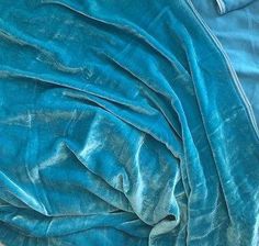 TURQUOISE BLUE Silk Velvet Fabric Everything Is Blue, Silk Velvet Fabric, Aqua Turquoise, Feeling Blue, Fabric Silk, Color Stories, Silk Velvet, Tiffany Blue, Color Textures