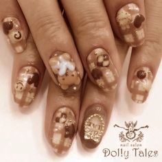 Choco Biscuit Aesthetic, Choco Girl Aesthetic, Chocogirl Aesthetic, Neapolitan Core, Neopolitan Nails, Neapolitan Aesthetic, Nails Douyin, Choco Girl, Summer 2000s