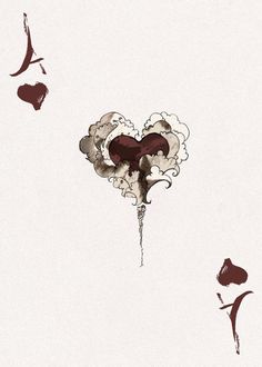 D'espairsRay Deck - Ace of Hearts by *robbiedraws on deviantART Aces Tattoo, Robbie Lawrence, Playing Card Tattoos, Deco Cinema, Ace Tattoo