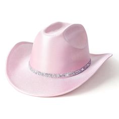 PRICES MAY VARY. 【Material】These glitter space cowgirl hats are crafted from premium polyester material with fun metallic taste, ensuring a lightweight and soft feel, along with excellent durability to maintain their shape 【Perfect Size】This sparkly cowboy hat fits most adults men and women with an adjustable strap inside. Circumference: 57-59cm/22.4-23.2"; Brim Width: 7-7.5cm/2.7-2.9"; Hat Height: 11cm/4.33". It's a one-size-fits-all solution for your convenience 【Vibrant Colors】The glitter neo Pink Cowgirl Accessories, Sparkly Cowboy Hat, Pink Cowgirl Hats, Disco Cowgirl Hat, Pink Cowgirl Hat, Megan Moroney, Pink Cowboy Hat, Pink Cowboy, Cowgirl Accessories