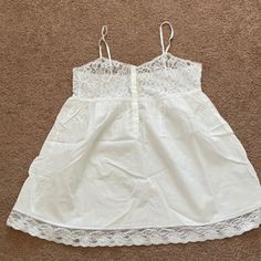 Cotton Size Large Never Worn Armpit To Armpit Approximately 18 Inches Length Approximately 32 Inches Cotton Lace, Victoria Secret, Night Gown, White Cotton, Women's Intimates, Victoria's Secret, Lace, Women Shopping, White