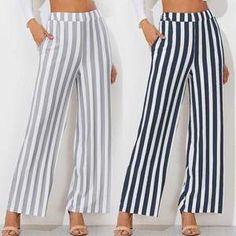 Tie Waist Belted Cigarette Trousers Striped Pants Spring Striped High-waisted Wide Leg Pants, Summer High Waist Wide Leg Pants With Vertical Stripes, Summer High Waist Vertical Striped Wide Leg Pants, Summer Wide Leg Bottoms With Vertical Stripes, Summer Straight Leg Bottoms With Vertical Stripes, Trendy Striped Wide Leg Pants For Spring, High-waist Summer Bottoms With Vertical Stripes, Spring High-waisted Pants With Vertical Stripes, Summer Striped High Waist Wide Leg Pants