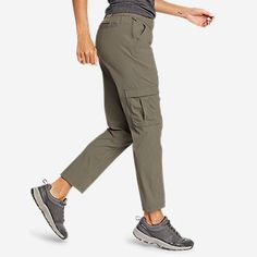 Women's Guide Ripstop Cargo Ankle Pants | Eddie Bauer Stretch Moisture-wicking Cargo Pants For Outdoor Activities, Moisture-wicking Stretch Cargo Pants For Outdoor Activities, Stretch Utility Cargo Pants For Hiking, Stretch Cargo Pants With Functional Pockets For Hiking, Stretch Cargo Pants With Functional Pockets For Outdoor, Stretch Cargo Pants With Functional Pockets For Outdoor Activities, Stretch Utility Pants For Outdoor Activities, Stretch Waterproof Bottoms For Hiking, Stretch Waterproof Bottoms For Outdoor