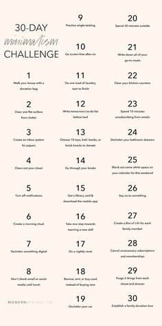 Less More List, How To Make Room Minimalist, What Is Minimalism, Minimalist Clean Out, Minilism Home, 30 Days Minimalism Challenge, Tips For Minimalism, Minimalist Challenge 30 Day, Things To Make Your Room Look Better