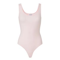 DESCRIPTION: Our best seller and everyone's favorite tank is back in stock! The perfect comfortable tank to wear everyday. Wear this bodysuit to the office or on the weekend. Made of 95% cotton, this bodysuit gets better wash after wash. This tank features a low curved back that hits at just the right place to not show any bra straps. Supportive and comfortable. There are no limits. DETAILS: Marissa (model, blonde) wears a size XS. Amanda (model, brunette) wears a size XL. Runs true to size. Opt for your standard size for a snug fit. Snap closures, thong back. MATERIAL & CARE: 95% cotton / 5% spandex Machine wash cold. Tumble dry low. If you have a long torso, lay flat to dry. Tank Bodysuit, Curved Back, Long Torso, Bra Straps, Body Suit, Baby Pink, Lay Flat, Snug Fit, The Weekend