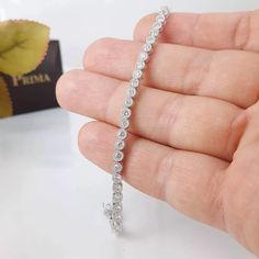 6CTW 3MM Round Cut VVS1 Moissanite Wedding Tennis Bracelet 14k White Gold Plated | eBay Round Cut Cubic Zirconia Tennis Bracelet In White Gold, White Sterling Silver Round Cut Tennis Bracelet, White Cubic Zirconia Round Cut Bracelet, White Gold Moissanite Tennis Bracelet, Round Cut, White Gold Cubic Zirconia Tennis Bracelet, Hallmarked, Round Cut, Tennis Bracelet, Gold Plate, Plating