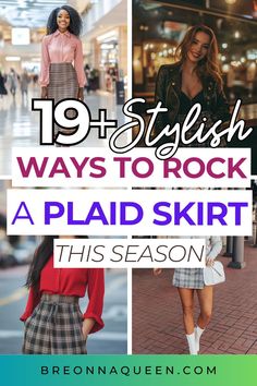 Elevate your style with my tips on what to wear with a plaid skirt. From casual daywear to sophisticated evening looks, find out how to make your plaid skirt a versatile part of your wardrobe. #PlaidSkirtFashion #StyleTips #OutfitInspiration Plaid Skirt Outfit Fall, Outfits With Plaid Skirts, Skirt Outfit Fall, Long Plaid Skirt, Edgy Leather Jacket, Plaid Skirt Outfit, Pool Party Outfits, Trendy Fall Outfits, Autumn Outfits