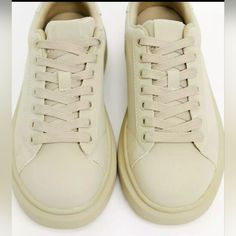 Sneakers For Women New With Tag Color : Cream Beige Everyday Sneakers With Round Toe, Beige Round Toe Sneakers For Everyday, Cream Colored Sneakers, Trendy Beige Sneakers For Everyday, Casual Cream High-top Synthetic Sneakers, Trendy Everyday Beige Sneakers, Trendy Beige Everyday Sneakers, Casual Cream Low-top Platform Sneakers, Cream Lace-up Sneakers For Everyday