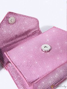 Bird in Bag - Fashionable Sequin Detail Flap Square Bag Pink Details, Novelty Bags, Print Style, Bird In Bag, Bag Bag, Square Bag, All Over Print, Fashion Prints, Top Handle